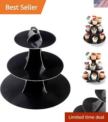 Elegant 3-Tier Cupcake Stand – Sturdy, Anti-Slip, Ideal for Any Celebration