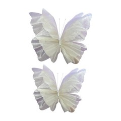 Giant Artificial Butterfly Wedding Decoration Room Wall Gauze Fake Butterfly