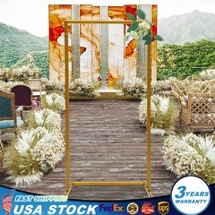 1m Metal Wedding Arch Stand Backdrop Flower Frame Garden Party Ballon Prop Decor