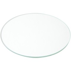 Plymor 5″ Round, 3mm Thick Non-Beveled Clear Glass Circle