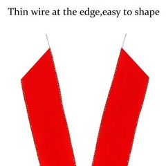 2 Pack Red Christmas Bows Outdoor approx: 11.4in x 19.6in/29cm x 50cm,