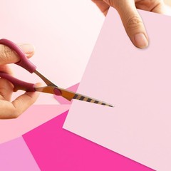 Whaline 50 Sheet 8.5 x 11 Inch Pink Card Stock Paper 5 x 11 Inch,
