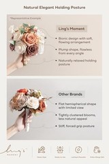 Pink Artificial Wedding Flower Bouquets for Bridesmaids – Blush & Hot Pink Flora