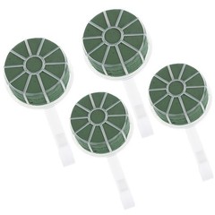 4Pcs Reusable Bridal Bouquet Holders Plastic Flower Arrangement Handle Green