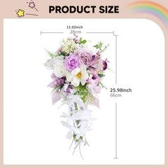 Waterfall Bridal Bouquet Floral Wedding Centerpiece for Proposal Festival