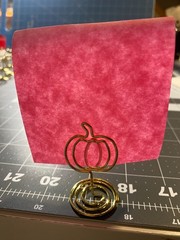 Rtteri 30 Pcs Gold Pumpkin Picture Holders 2 Inch Thanksgiving Fall Photo Card T