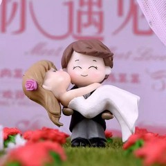 Bride groom Cake Topper figure , wedding dolls couple figurine, wedding cake