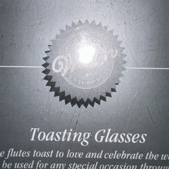 Wilton Toasting Glasses, Set Of 2 Fluted Wedding Champagne Glasses NEW