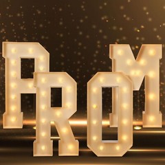4 Pcs 4ft Graduation Decorations 2025 Prom Marquee Letter Lights Sign LED Mar…