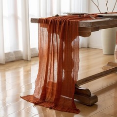 Keketoarrange Fall Thanksgiving Table Runner 35″x120″(Pack of 1), Terracotta
