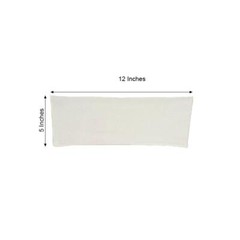 10 Ivory Spandex STRETCHABLE CHAIR SASHES Wedding Party Decorations SALE