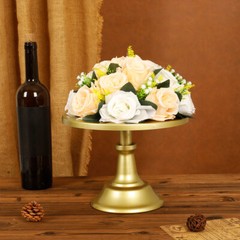 Round Cake Stand Metal Iron Pedestal Dessert Holder Wedding Party Rack Display
