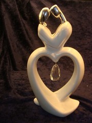 PORCELAIN WEDDING CAKE TOPPER ~ 8.25” ~Most Elegant ~ Excellent Condition ~