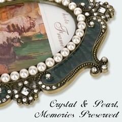 Vintage Picture Frames 4×6,Metal Vintage Photo Frame, Oval Photo 4X6 Green
