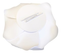 Decor In The Box 15pc Handmade Wedding Paper Flower Set, Fully Assembled (White)
