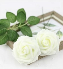 60 Foam Roses Artificial Flowers Wedding Bride Bouquet Home Party Decor