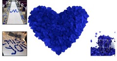 Lifelike Sapphire Blue Rose Petals – 1000 Pcs for Bridal Showers & Anniversaries