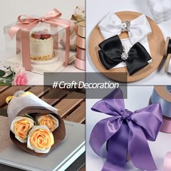1-1/2″ Wide x 100 Yards Single Faced Satin Ribbon – 1-1/2″ x 100 Yards White