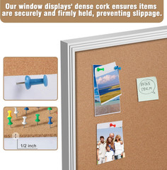 48″X30″ Enclosed Bulletin Board, Outdoor Lockable Weather-Resistant Aluminum Cor