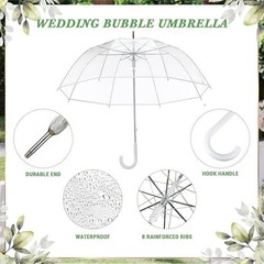24PCS Wedding Favors for Guest Umbrella Gifts Bulk 52 Inch Large Dome #3512B T4