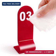 Okllen 1-30 Table Numbers Red, Restaurant Acrylic Order Numbers, Double Sided Ta