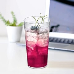– Cafely – 16-Ounce Plastic Tumblers (Set of 8), Plastic All-Clear, 16 oz