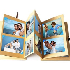 Scrapbook Albums, 6 x 8 Inches DIY Photos Collection By LUNIQI, Accordion Str…