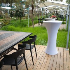 60/70/80cm Cocktail Table Cover Spandex Cloth for Wedding Party Meeting Decor