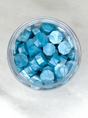 100 Count Icy Blue Sealing Wax Beads